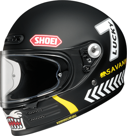 レッド系 SHOEI 限定 Glamster MM93 レトロ グラムスター L 試着のみ