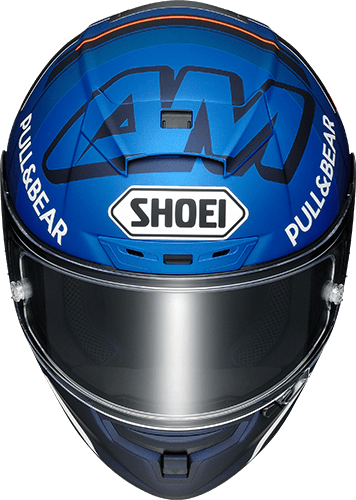 ショウエイヘルメット　青メーカーSHOEI