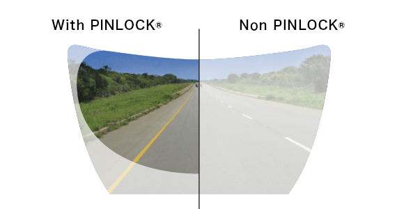 Vision of PINLOCK® EVO lens CJ-2 Shield